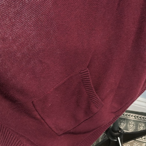 Banana Republic burgundy cardigan sweater with pockets size small - Picture 5 of 8